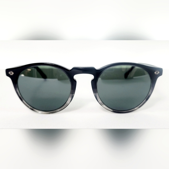 OTIS Accessories - OTIS retro inspired round frame black OMAR tortoise bottom polarized sunglasses